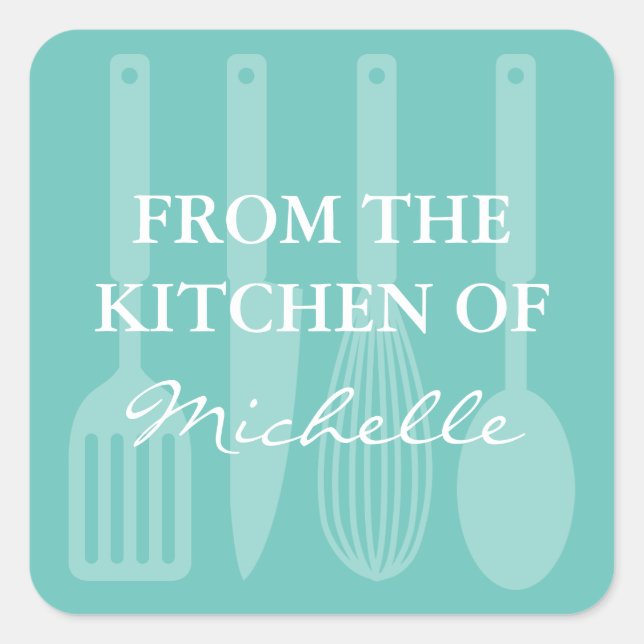 From the kitchen of cooking utensils stickers (Front)