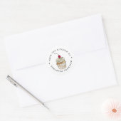 From the Kitchen Of | Cupcake Custom Classic Round Sticker (Envelope)