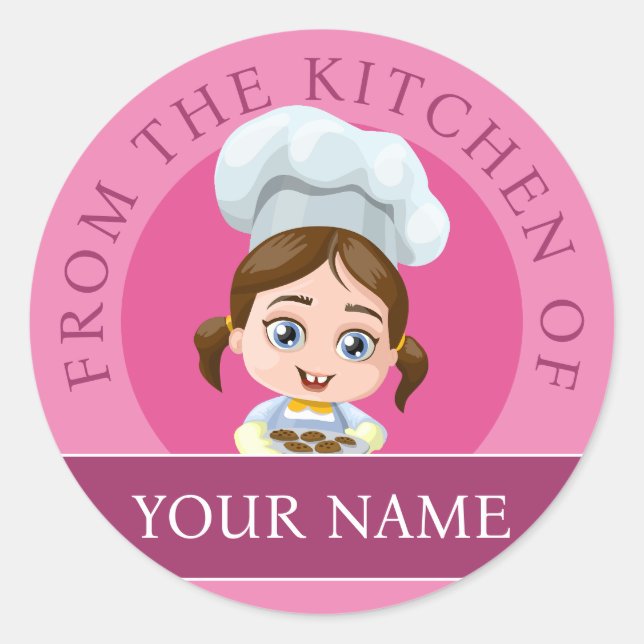 From The Kitchen Of Custom Sticker (Front)