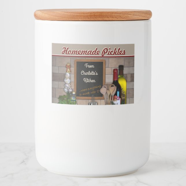 From the Kitchen of... (customisable) Food Label (Front)