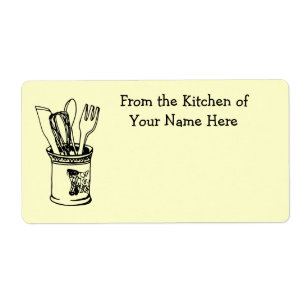 From the Kitchen Of Food Cooking Label