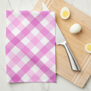 From the Kitchen of Food Label - Pink Tea Towel