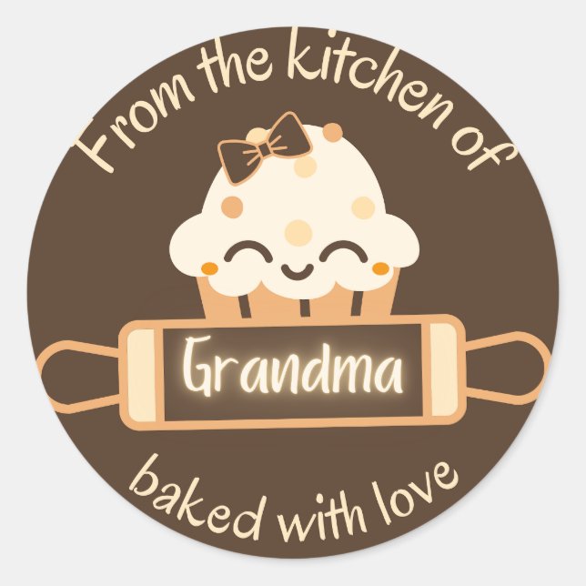 "From the kitchen of Gramma" Sticker (Front)