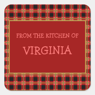 From The Kitchen Of Jar and Food Labels