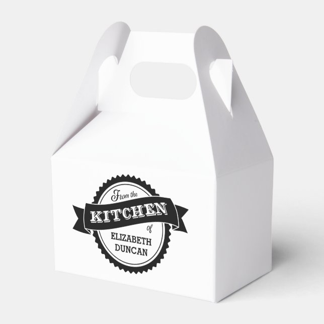 From The Kitchen Of Personalised Favour Box (Front Side)