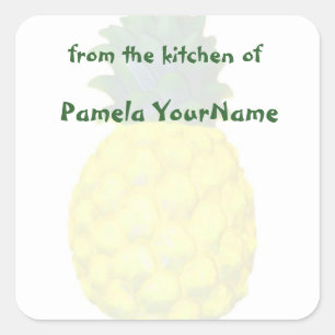 From the Kitchen of Pineapple Square Sticker