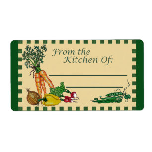 From The Kitchen of: Recipe Label