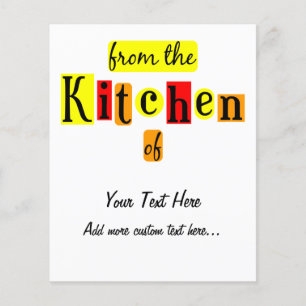 From the Kitchen of Retro Custom Canning Flyer