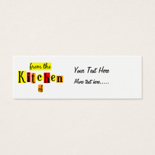 From the Kitchen of Retro Custom Skinny Recipe Tag