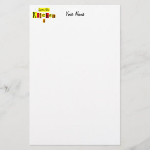 From the Kitchen of Retro Reds Custom Stationery