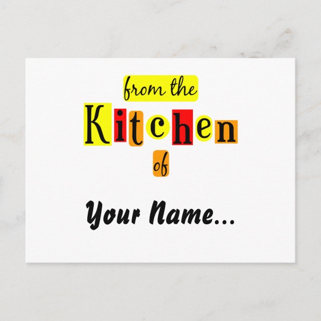 From the Kitchen of Retro Reds Recipe Card (Front)