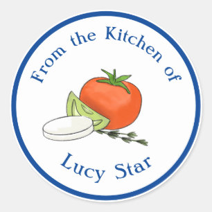 From The Kitchen of Savory Food Gift Classic Round Sticker