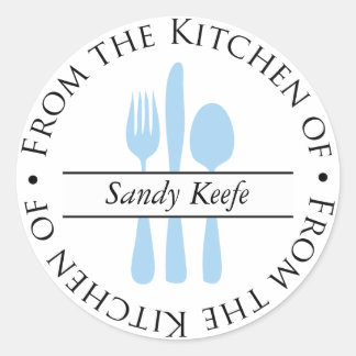 From the Kitchen of - Silverware Classic Round Sticker