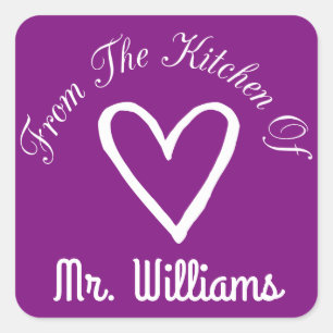 From The Kitchen Of Square Sticker