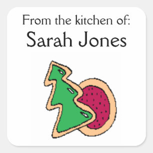 "From the kitchen of:" Sticker