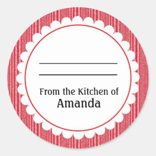 From the Kitchen of Sticker, Made For You By Label