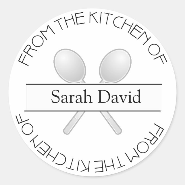 From The Kitchen OF: Stickers (Front)