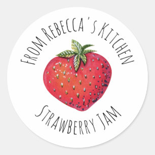 From The Kitchen Of Strawberry Jam  Classic Round  Classic Round Sticker