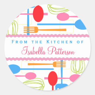 From the Kitchen Retro Cooking Utensils Sticker
