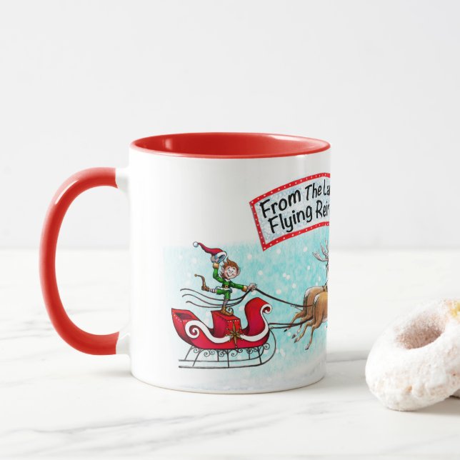 From The Land Of Flying Reindeer! Mug (With Donut)