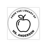 From The Library Of Apple Personalised Teacher