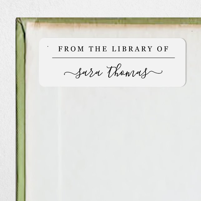 From the Library of Book Label (Creator Uploaded)