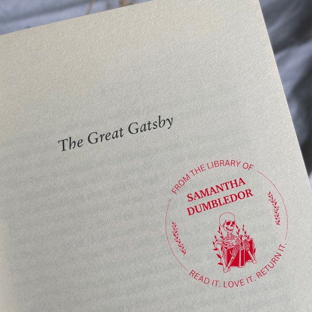 From the Library of Book Stamp Gothic Flowers (Creator Uploaded)