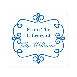 From The Library Of Bookplate Self-inking Stamp