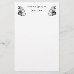 From the Library of Books Custom Stationery