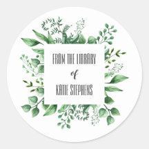 From The Library Of Custom Book Labels