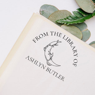 From the Library Of Custom Name Rubber Stamp