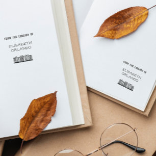 From The Library of Custom Name Self-inking Stamp