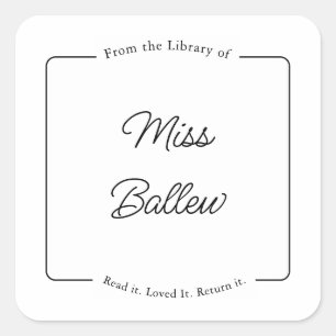 From the Library of Labels, Library Stickers