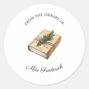 From the Library of Labels, Teachers Classic Round Sticker