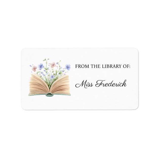 From the Library of Labels, Teachers Label (Front)