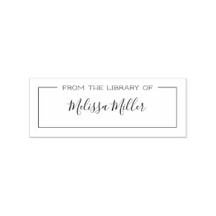 From the library of personalised book stamp