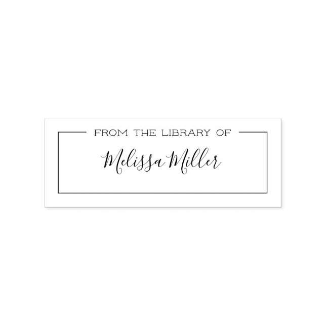 From the library of personalised book stamp (Imprint)