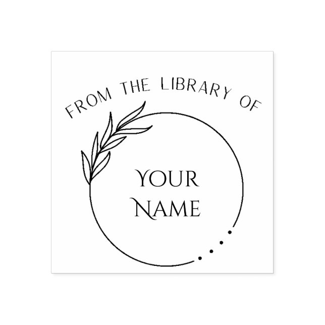 From The Library Of - Personalised Book Stamp (Imprint)