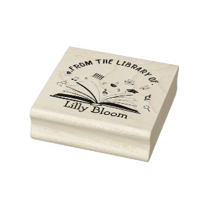 From the Library Of – Personalised Name Rubber Stamp