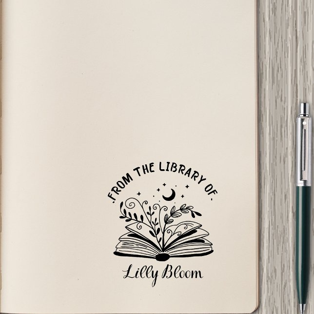 From the Library Of – Personalised Name Rubber Stamp (Creator Uploaded)