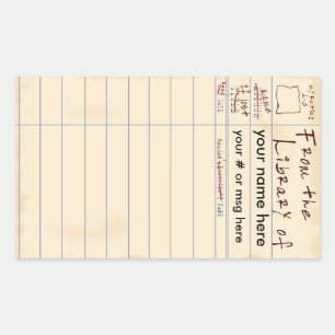 From the Library of Rectangular Sticker