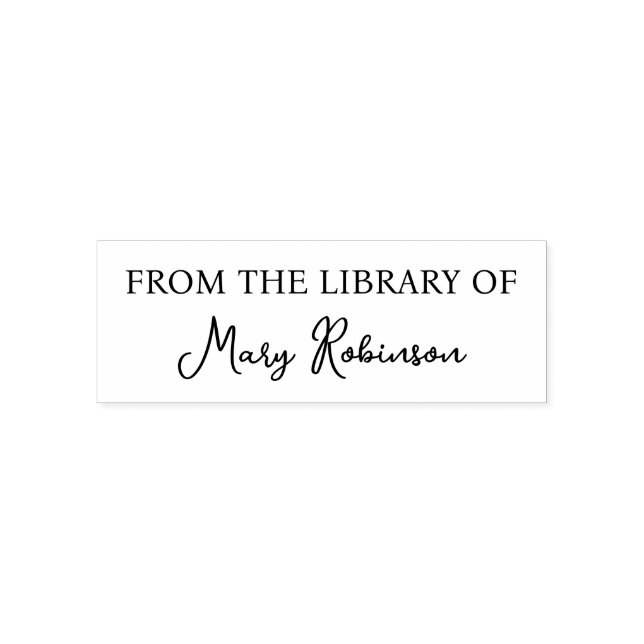 From the library of self-inking stamp (Design)