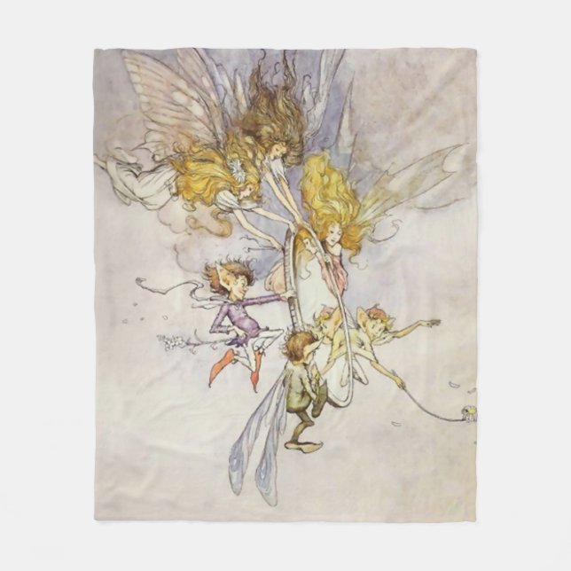 “From the Magic Mirror” by A Duncan Carse Fleece Blanket (Front)