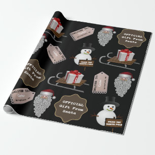 From The North Pole Personalised Santa Wrapping Paper