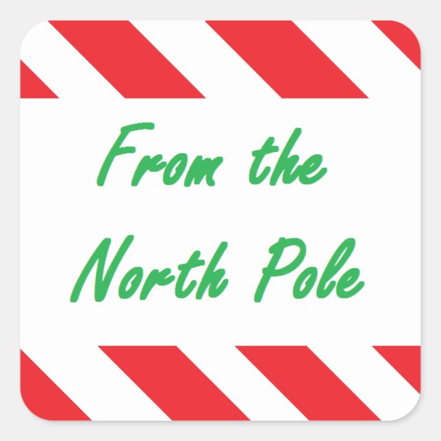 "From the North Pole" Sticker (Front)