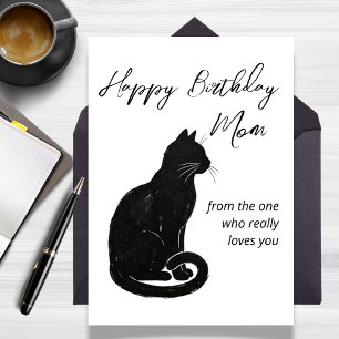 From the One Who Really Loves You Cat Birthday Card