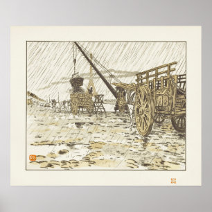 From the Quai de Passy, in the Rain Poster
