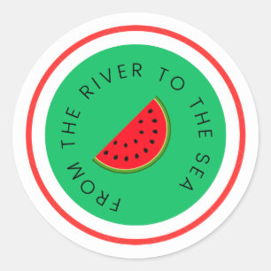 From The River To The Sea  Classic Round Sticker
