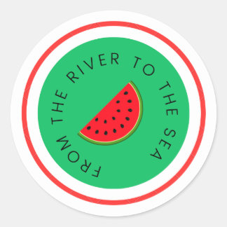 From The River To The Sea  Classic Round Sticker