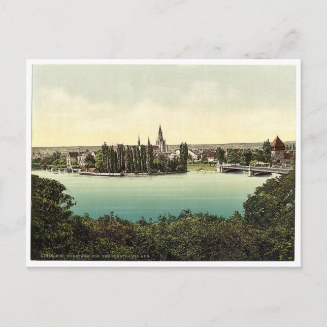 From the Seestrasse, Constance (i.e. Konstanz), Ba Postcard (Front)
